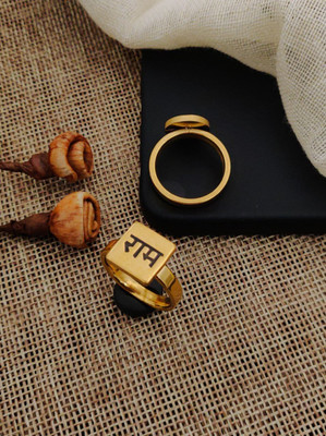 Mahi creations Alloy Gold Plated Ring