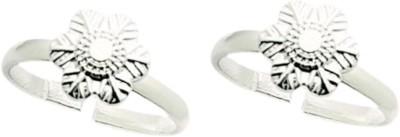 KAMADA CREATIONS Alloy Crystal Silver Plated Toe Ring