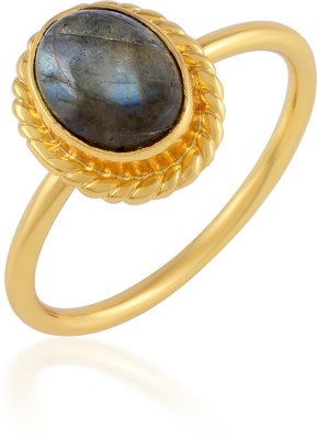 memoir Goldplated Opal Fashion Jewellery Finger ring for Women Brass Opal Gold Plated Ring