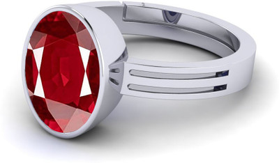 VishvMa Burma Ruby Manik Gemstone 11.25 Ratti with Lab Report & Guarantee Certificate Stone Ruby Ring