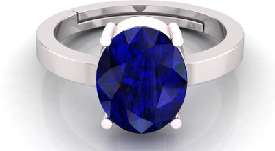 GenZcomplex Alloy Sapphire Silver Plated Ring
