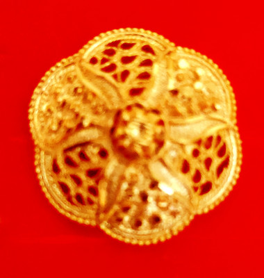 manohar Gold Plated Adjustable Free size Golden Finger Ring (MG596 R1 ) Brass Gold Plated Ring