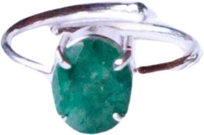 Maitri Export Stone Crystal Rhodium Plated Ring