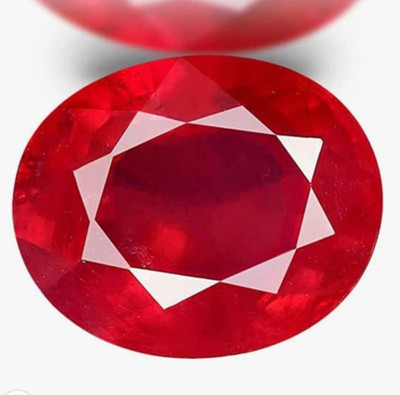 PANDIT GEMS LAB Certificd Natural NEW Burma Ruby (MANEk ) 10.25 Ratti Stone Ruby Ring