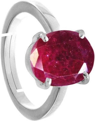 Chopra Gems Ruby Manik Panchdhatu Astrology Ring for Men & Women Brass Gold Plated Ring