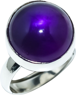 anika jewellers Purple Amethyst Natural Gemstone 925 Sterling Silver Ring For Her Sr-170 Sterling Silver Ring