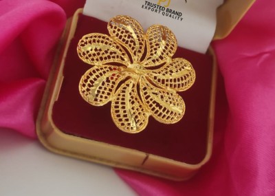 Bhagya Lakshmi Alloy Gold Plated Ring