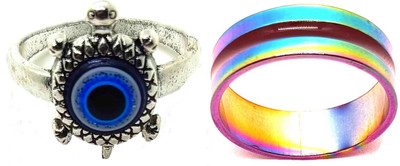 Dynamic Retail Global Set 1 Ring for Men & Women, Blue Alloy Ring