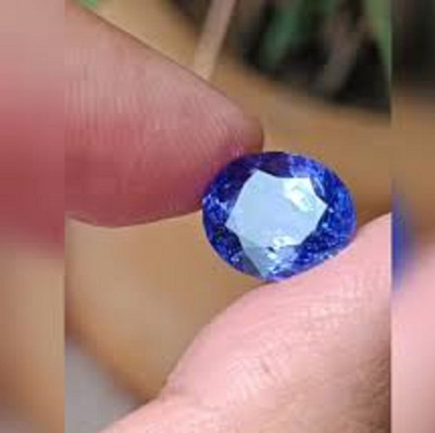 Akshita gems Akshita Gems 11.25 Ratti 10.00 Crt Ceylon Blue Sapphire Srilankan Shani Neelam Stone Sapphire Ring