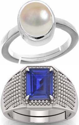 BHAIRAW GEMS Adjustable Ring Stainless Steel Ring