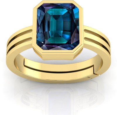 GenZcomplex Natural axel stone ring 7.25 ratti , 6.75 carat Metal Agate Gold Plated Ring