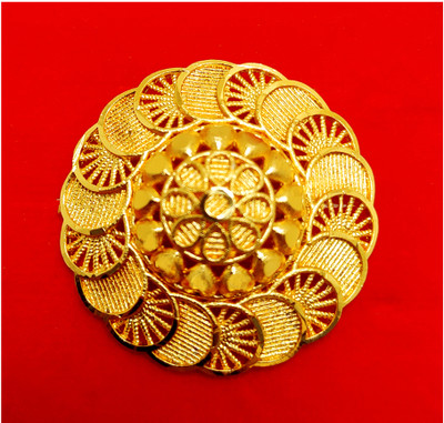 manohar One Gram Gold Plated Adjustable Free size Golden Finger Ring (MG689 R) Brass Gold Plated Ring