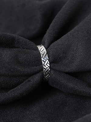 CLARA Oxidised Cross Sterling Silver Ring