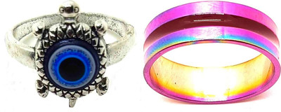 Dynamic Retail Global Set 1 Ring for Men & Women, Blue Alloy Ring