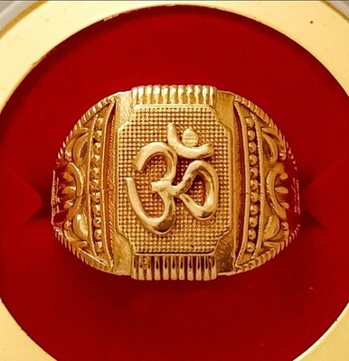 Urdeals STYLISH OM FINGER RING FOR MAN & BOYS (pack of 1) Brass, Alloy Gold, Brass Plated Ring