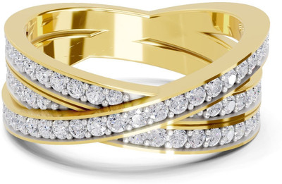 Sparq Certified Lab Grown Diamond & 925 Sterling Silver Gold Plated Ring