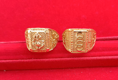 RDTSTORE Copper Gold Plated Ring