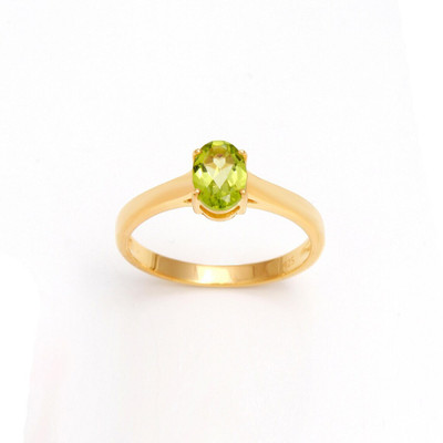 Ceylonmine01 Alloy Peridot Silver Plated Ring