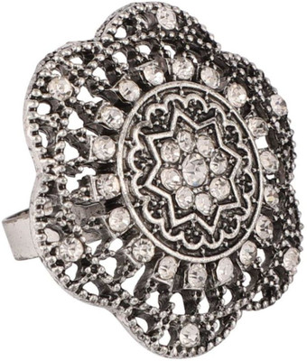 Styylo Jewels RNG-M-20133-SIL-SJ Alloy Silver Plated Ring