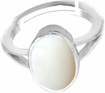 Gemzonite Alloy Opal Silver Plated Ring