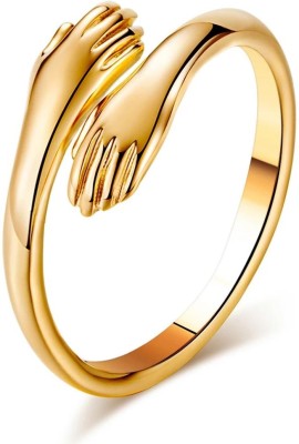 Thrillz Stainless Steel Gold Plated Ring