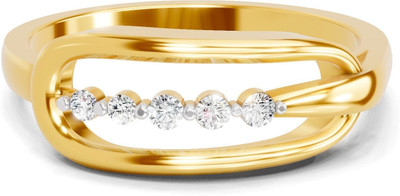 Sparq Certified Lab Grown Diamond & 925 Sterling Silver Gold Plated Ring