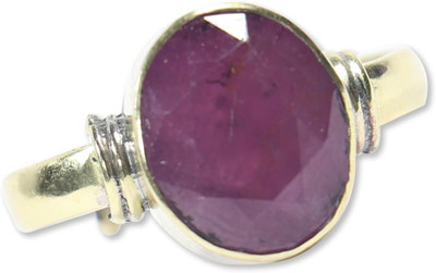 PURE GEMS Natural Ruby Ring Lab-Certified Ring with Certificate For | 5+ Ratti RIng Pink Stone Ruby Ring