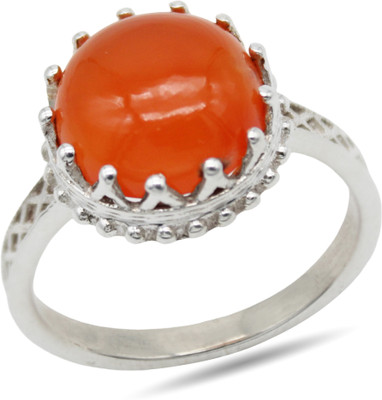 MayraCreationss RING Sterling Silver Carnelian Ring