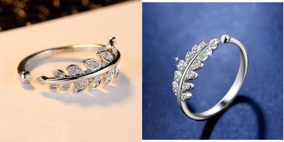 White Chimes Alloy Silver Plated Ring Set