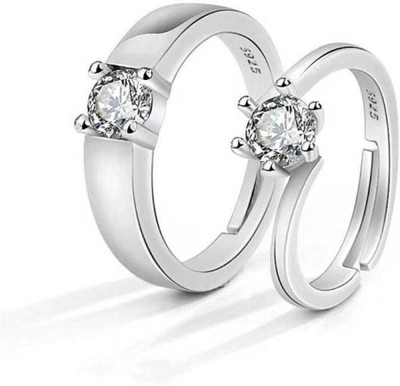 ruby collection Alloy Sterling Silver Plated Ring Set