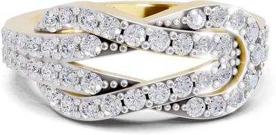 Sparq Certified Lab Grown Diamond & 925 Sterling Silver Gold Plated Ring