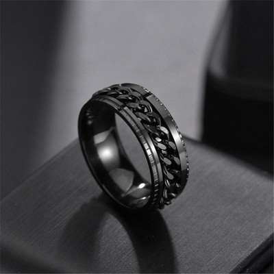 Fashion Frill Stainless Steel Silver Plated Ring