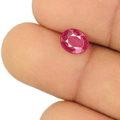 Sidharth Gems Sidharth Gems 11.25 Ratti Ruby Stone Manik Stone Original Certified Natural Stone Ruby Ring