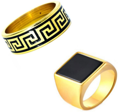 Neerajyoti Alloy Gold Plated Ring Set