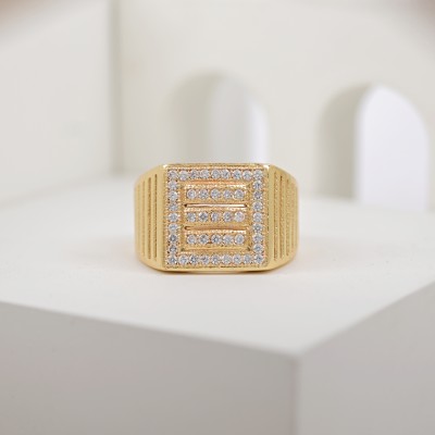 Spangel Fashion Brass Gold Plated Ring