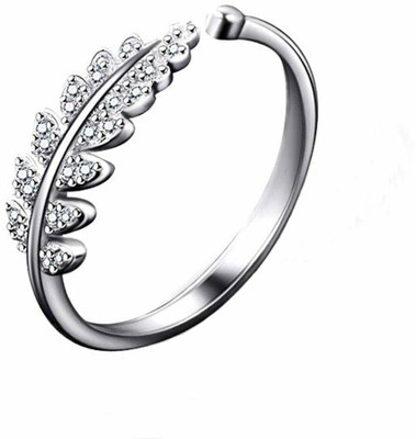 Thrillz Stainless Steel Cubic Zirconia Gold Plated Ring