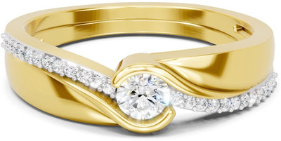 Sparq Certified Lab Grown Diamond & 925 Sterling Silver Gold Plated Ring