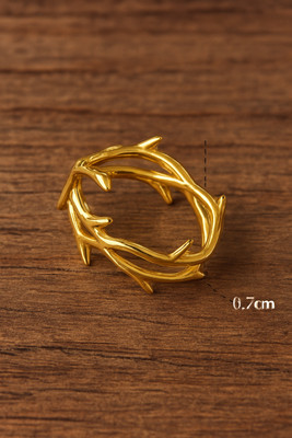 BLINGEE Rings for Women Girls Anti Tarnish Waterproof w/ Box Daily Wear Adjustable Stainless Steel Gold Plated Ring