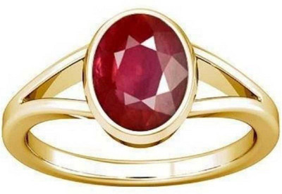 GenZcomplex Stone Ruby Gold Plated Ring