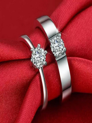 Dressberry Alloy Cubic Zirconia Silver Plated Ring