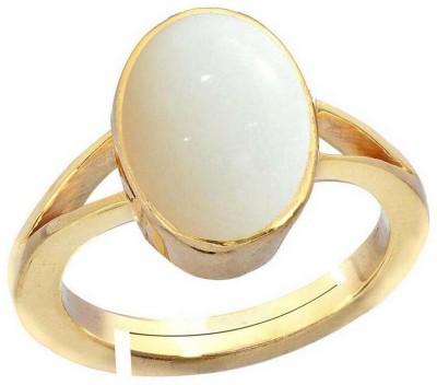 PTM Natural Opal 4.25 Ratti or 4 Ct Gemstone Panchdhatu (5 Metal) Women Adjustable Stone Sapphire Ring