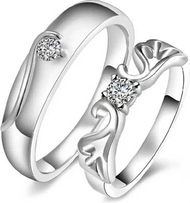 Vibeesle Alloy Sterling Silver Plated Ring Set
