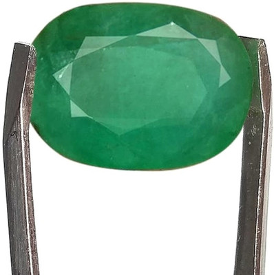VishvMa 11.00 Ratti Gemstone Created Certified Zambian Emerald/Panna Stone Stone Emerald Ring