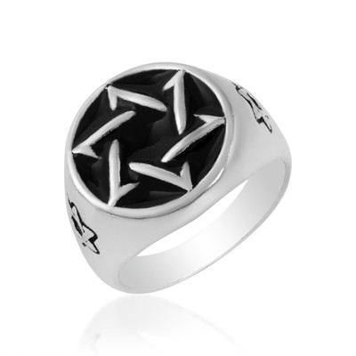 memoir Oxidised Brass Knot of Infinity Stylish Macho fingerring Brass Brass Plated Ring