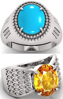 BHAIRAW GEMS Stone Silver Adjustable Ring Sterling Silver Ring