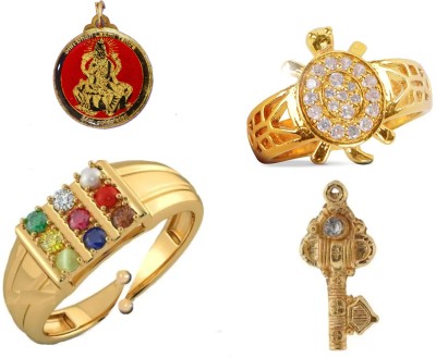 VAIBHAV Brass Brass Plated Ring Set