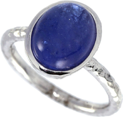 Gemzonite Lapis/Lazuli/Blue Lapis/Lapiz Ring Lab Certified Precious Stone For Men & Women Stone Lapis Lazuli Silver Plated Ring