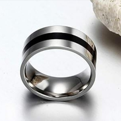 Vedansh Vedansh Enterprises Stylish Silver Plated Band Shape Ring Alloy Sterling Silver Plated Ring