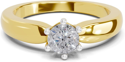 Sparq Certified Lab Grown Diamond & Gold Plated 1154 Sterling Silver Gold Plated Ring