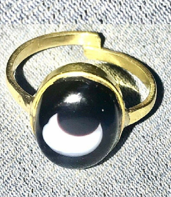 Jewelswonder Chand Hakik gold plated Ring Gemstone, For unisex Stone Brass Plated Ring